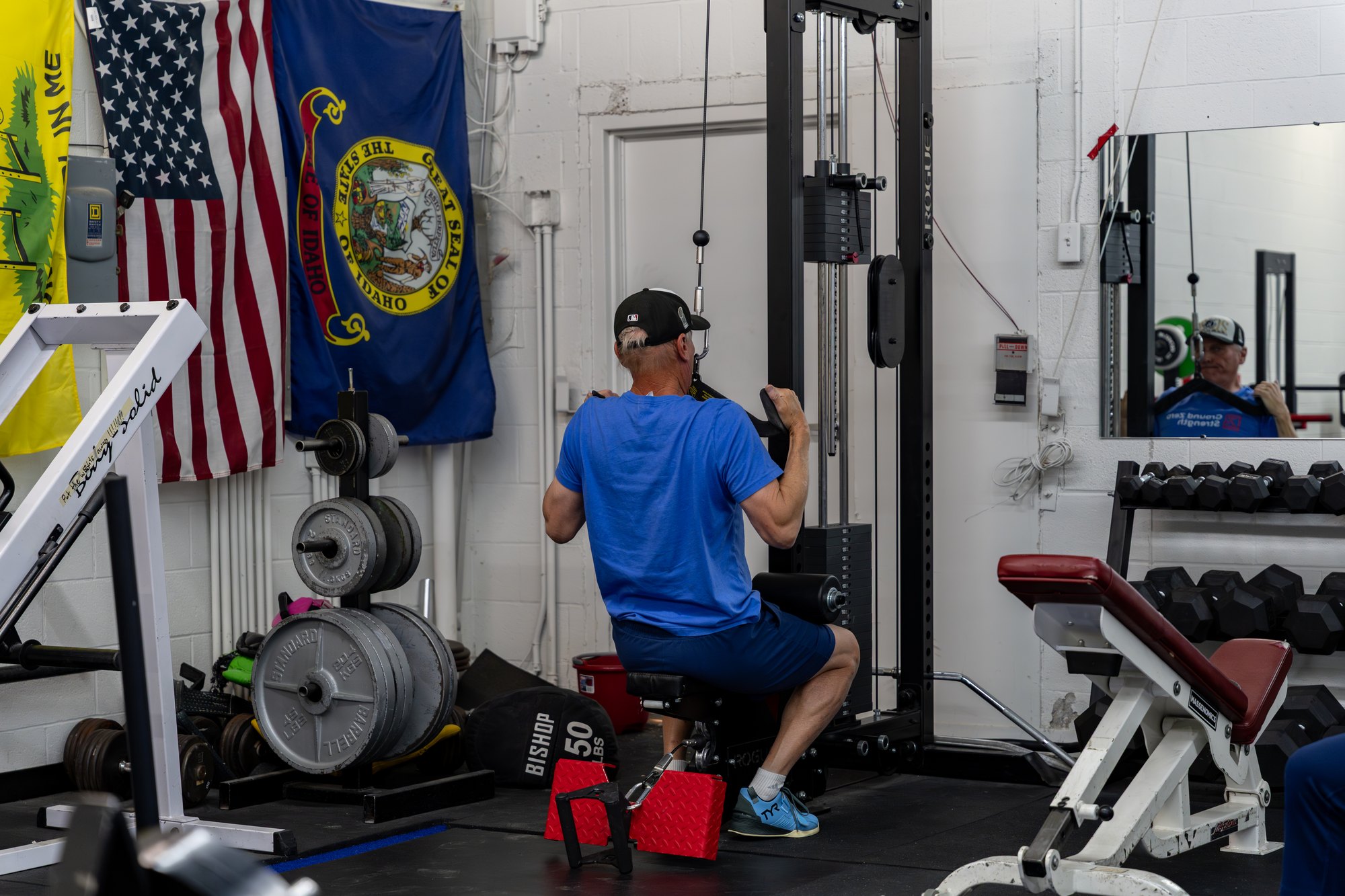 An adult training at Ground Zero Strength in Twin Falls